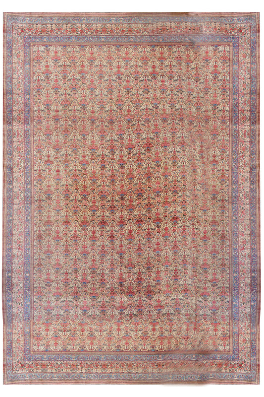 CU-1131 - Antique Persian Oversize Tehran Rug