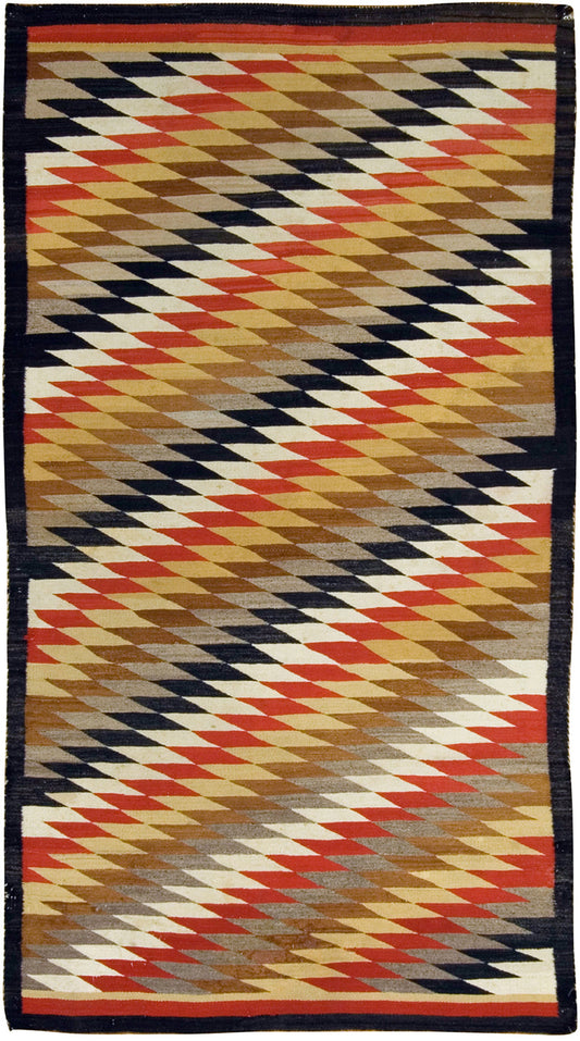 CU-981 - Vintage Native American Navajo Rug