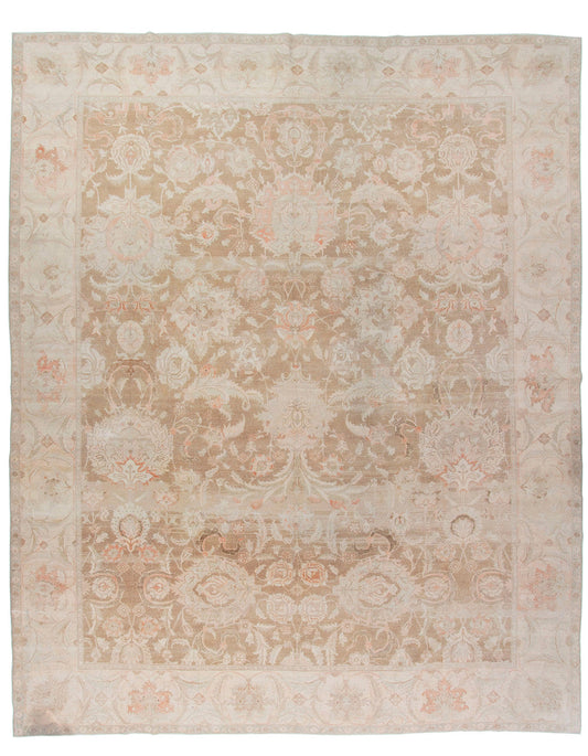 U-5335-CU-676 - Vintage Subdued Agra Design Wool Hand Knotted Rug