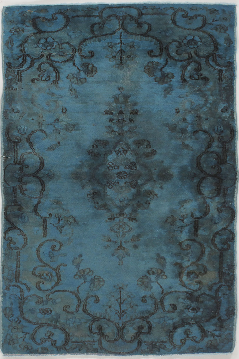 WAHO_IMAGE::u-1980 vintage persian over dyed kirman rug 2' x 4'.jpg