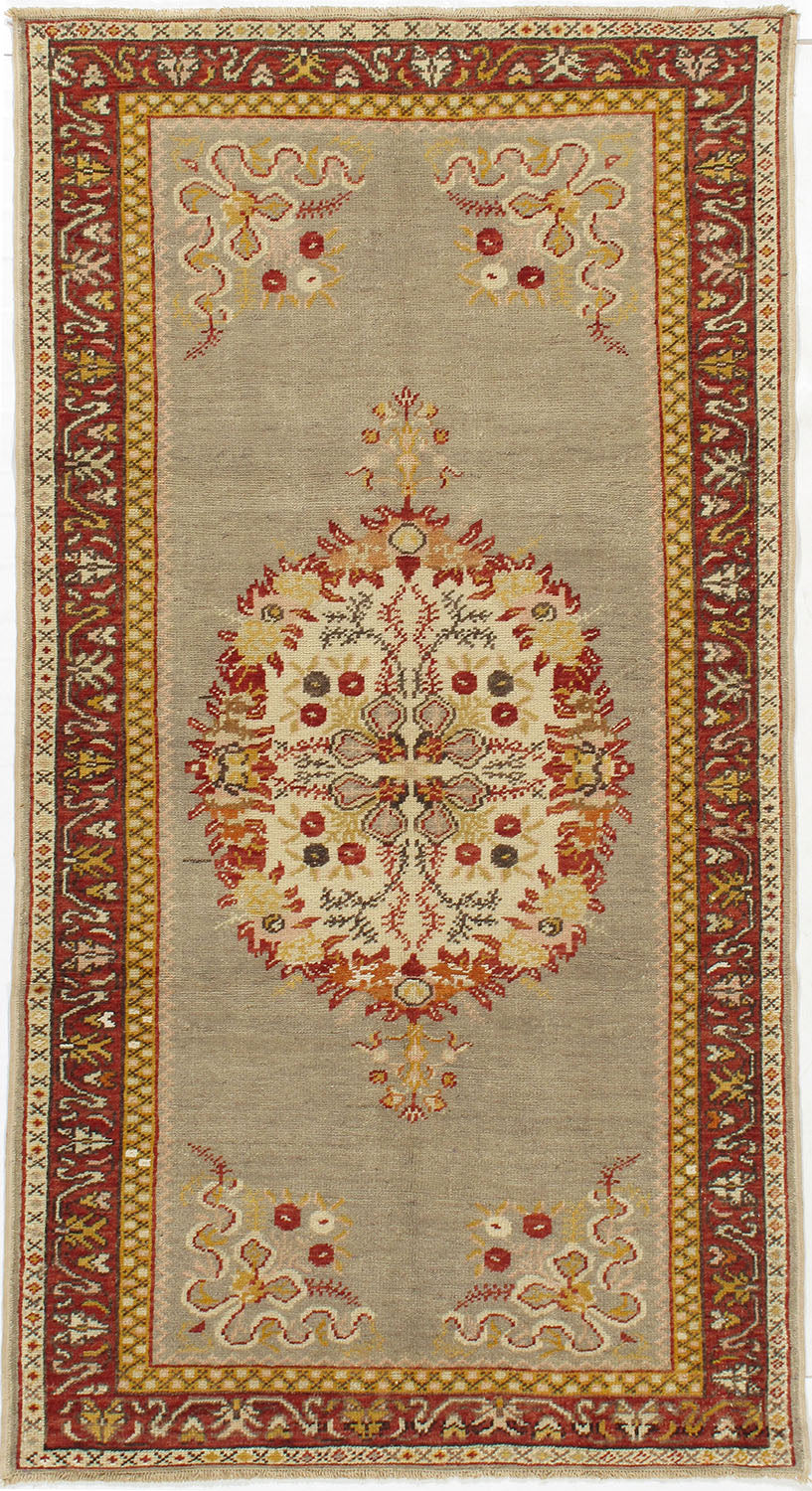U-2947 - Vintage Turkish Oushak Rug