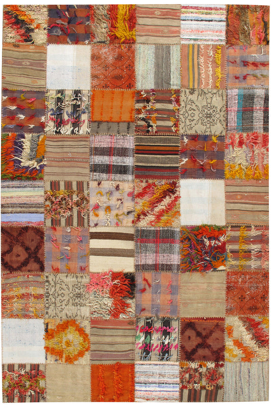 U-3397 - Hi.Low Turkish Patchwork Rug