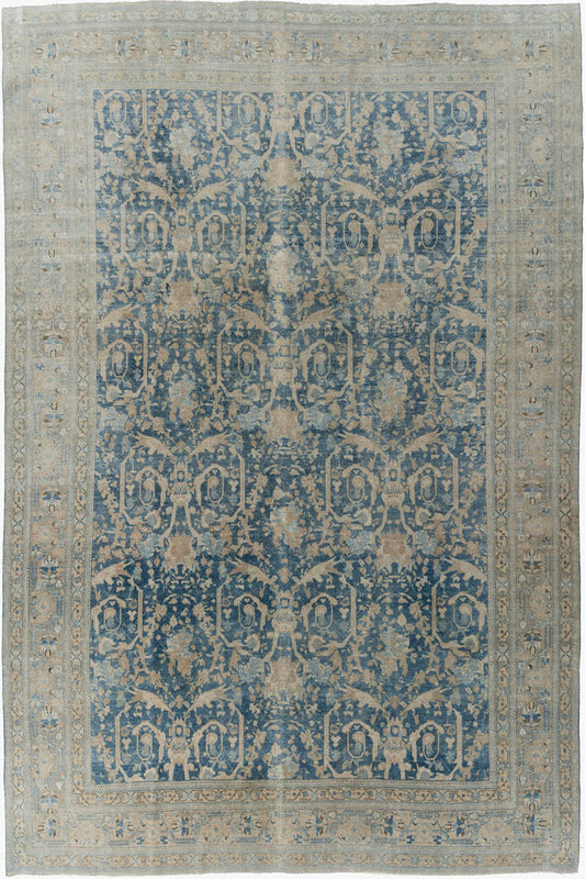 U-4663 - Antique Subdued Persian Tabriz Rug