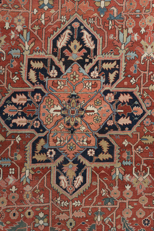 U-5162 - Antique Persian Heriz Serapi Rug