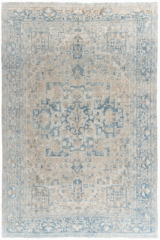 U-5168 - Vintage Subdued Persian Heriz Rug