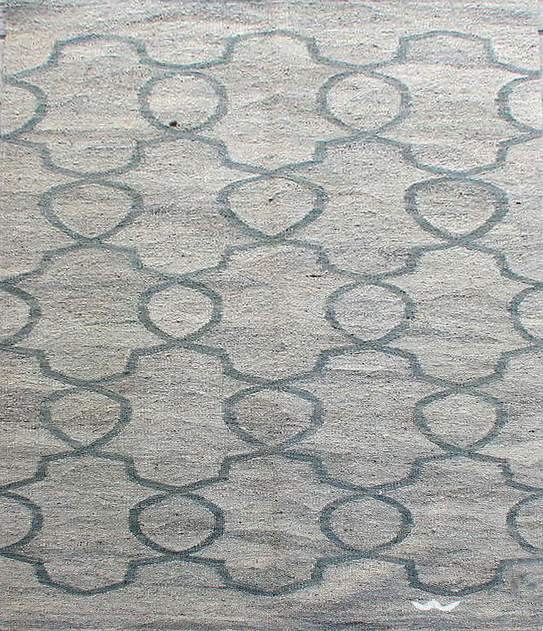 C1026 - Contemporary Natural Artisan Flatweave Rug