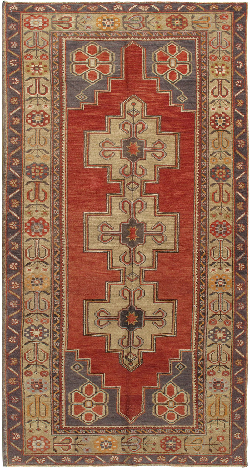 U-3852 - Vintage Turkish Oushak Rug Runner