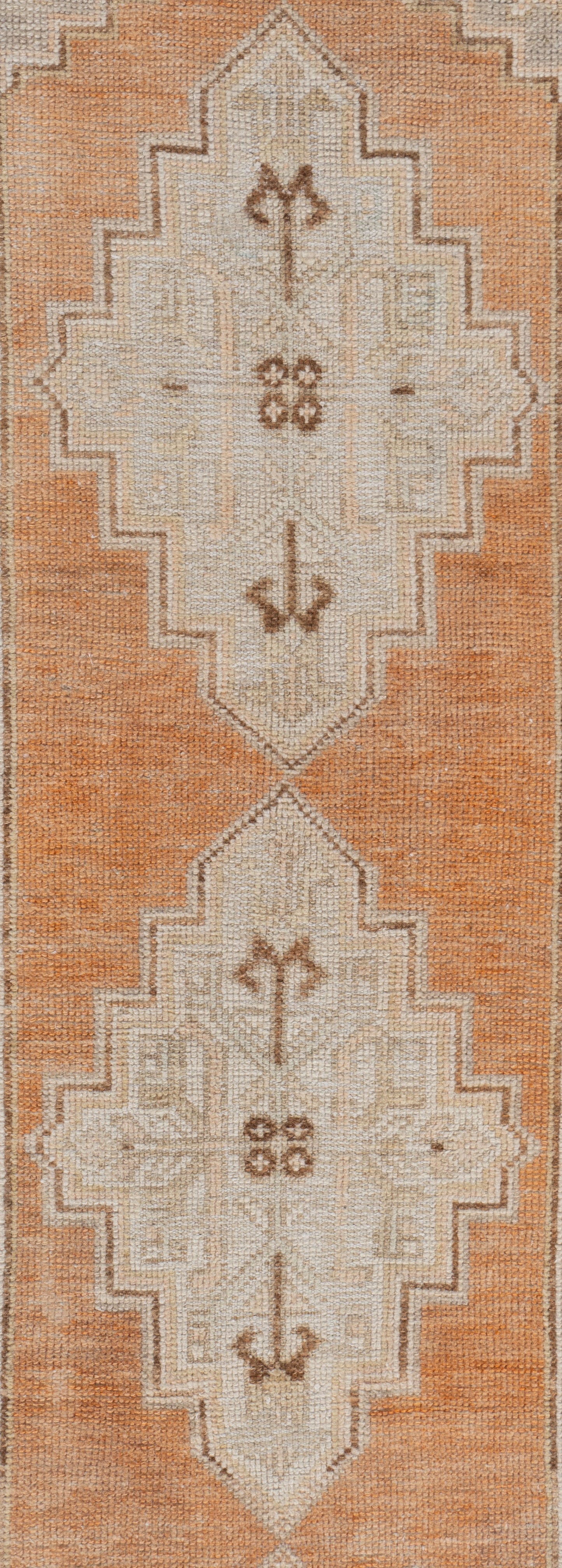 U-4429 - Vintage Subdued Turkish Oushak Runner (Copy) (Copy) (Copy)