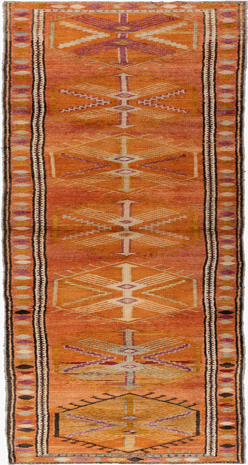U-4773 - Vintage Turkish Oushak Runner