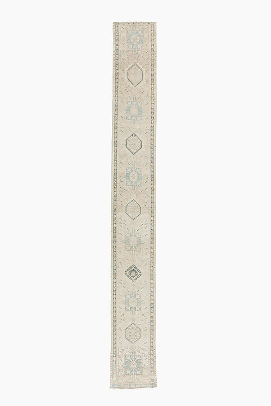 U-5139 - Vintage Subdued Persian Heriz Runner