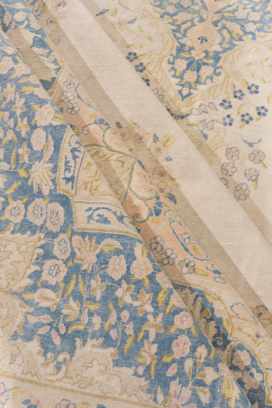 U-1492 - Vintage Subdued Persian Kerman Rug