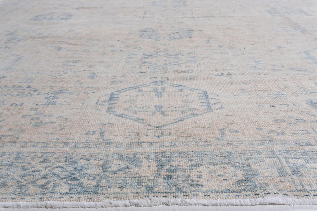 U-5369 - Antique Persian Subdued Heriz Rug