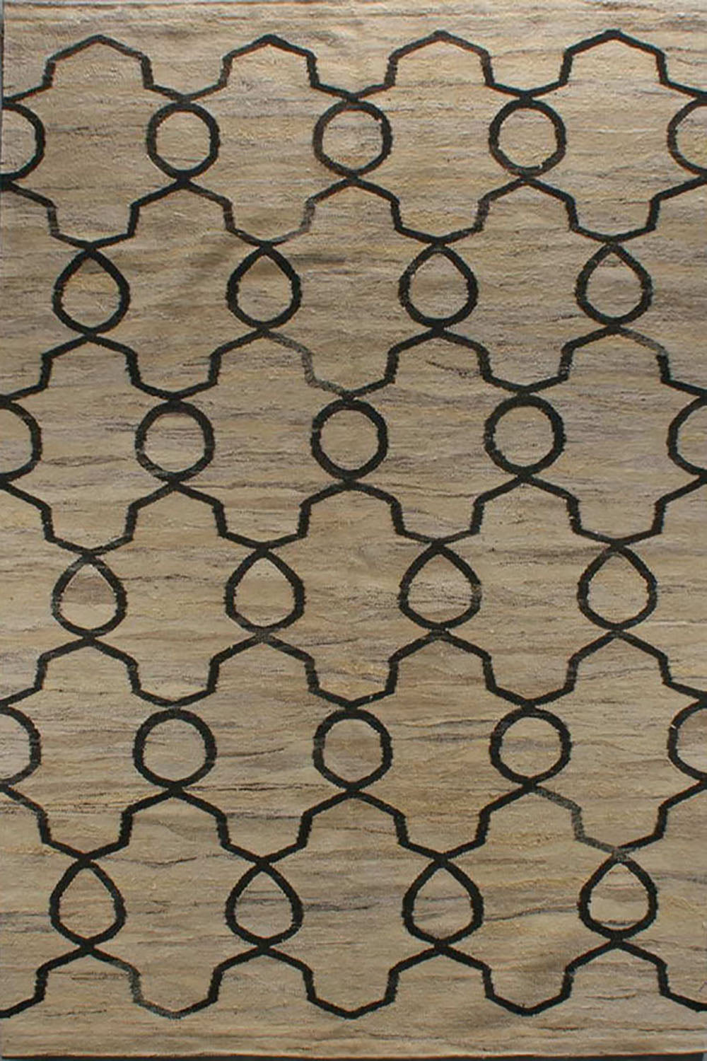 C1008 - Contemporary Natural Artisan Flatweave Rug