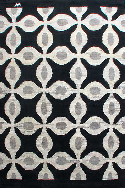 C1031 - Contemporary Natural Artisan Flatweave Rug
