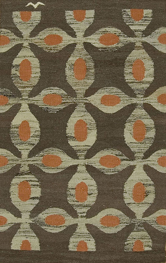C1036 - Contemporary Natural Artisan Flatweave Rug