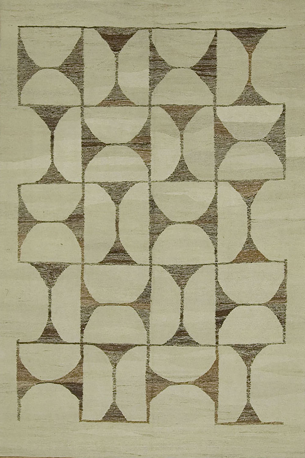 C1041 - Contemporary Natural Artisan Flatweave Rug
