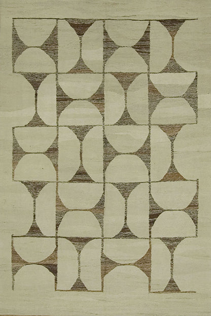 C1041 - Contemporary Natural Artisan Flatweave Rug
