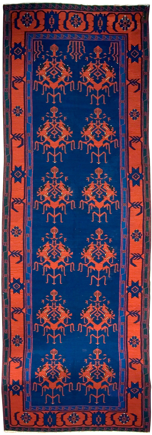 CU-1004 - Antique Turkish Kilim Gallery Size Rug