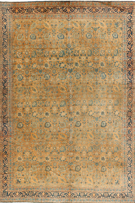CU-1073A - Antique Persian Tabriz Rug