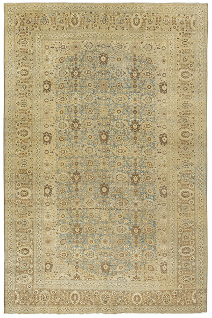 CU-1078 - Antique Subdued Persian Tabriz Rug