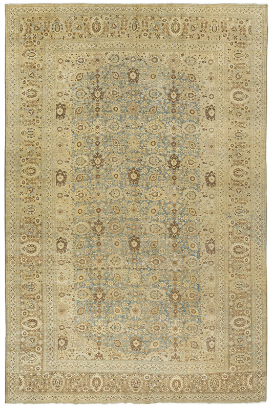 CU-1078 - Antique Subdued Persian Tabriz Rug