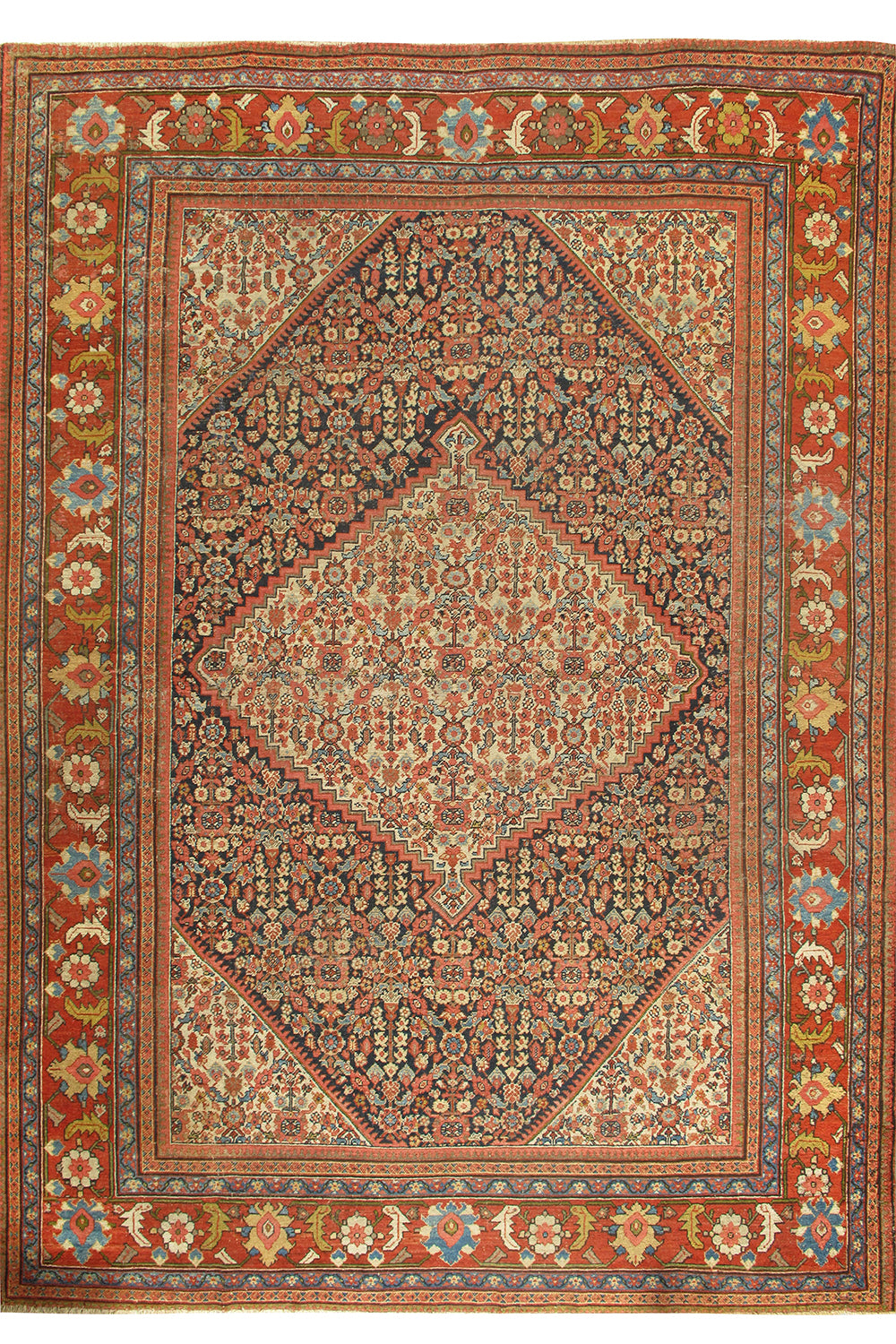 CU-1123 - Antique Persian Feraghan Rug