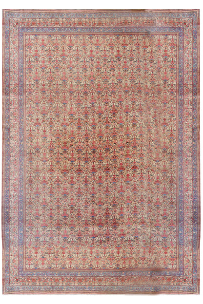 CU-1131 - Antique Persian Oversize Tehran  Rug