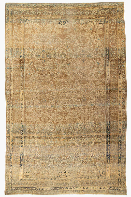 CU-1146 - Antique Subdued Persian Distressed Fine Isfahan Rug