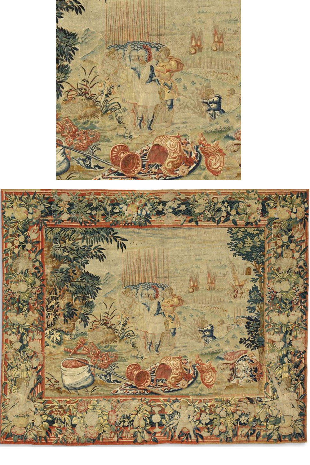 CU-1162 - Antique Brussels Tapestry