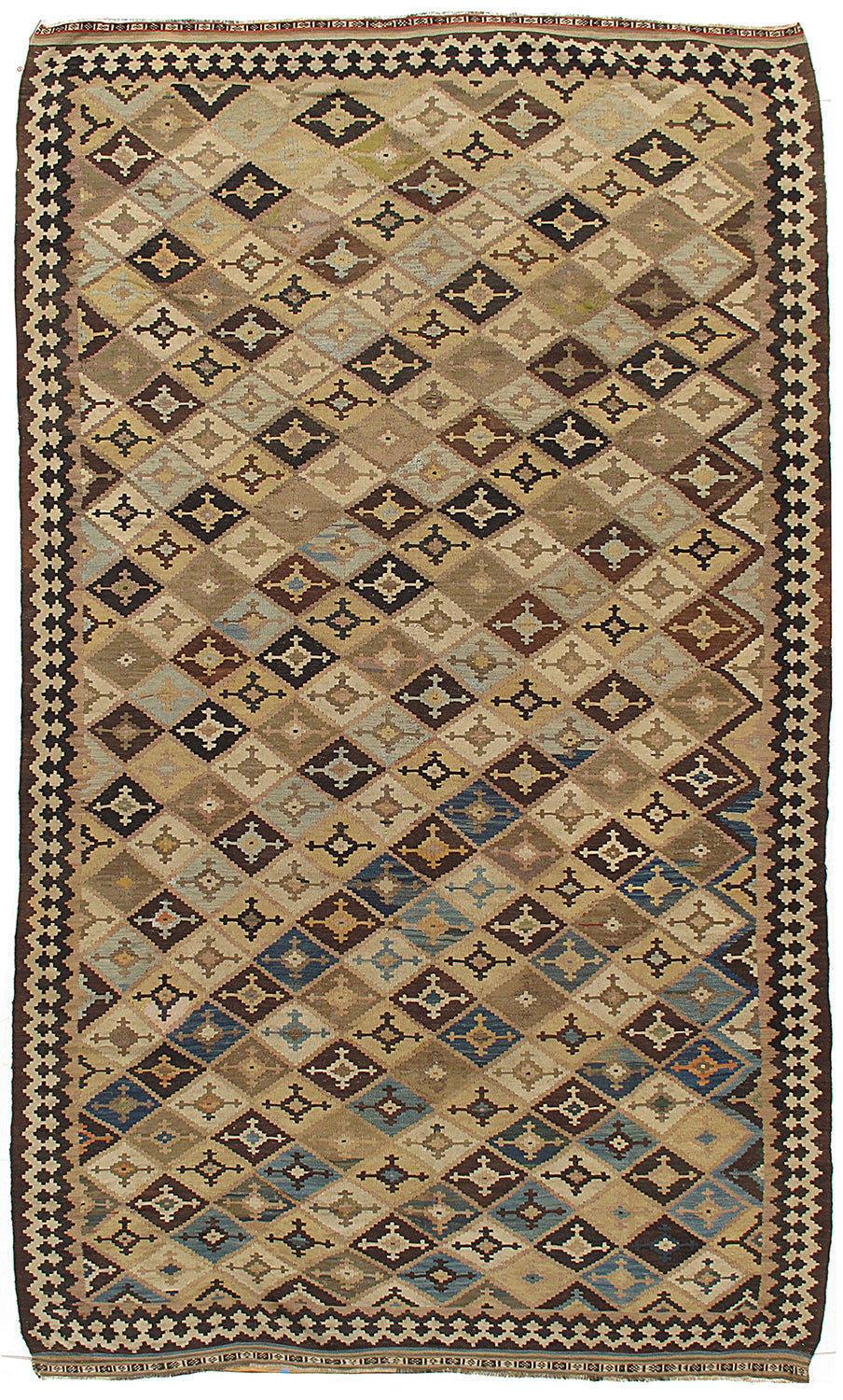 CU-1228 - Antique Persian Qashgai Kilim Rug