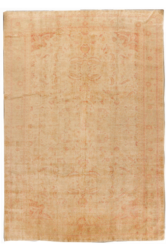 CU-1240 - Antique Subdued Turkish Oushak Rug