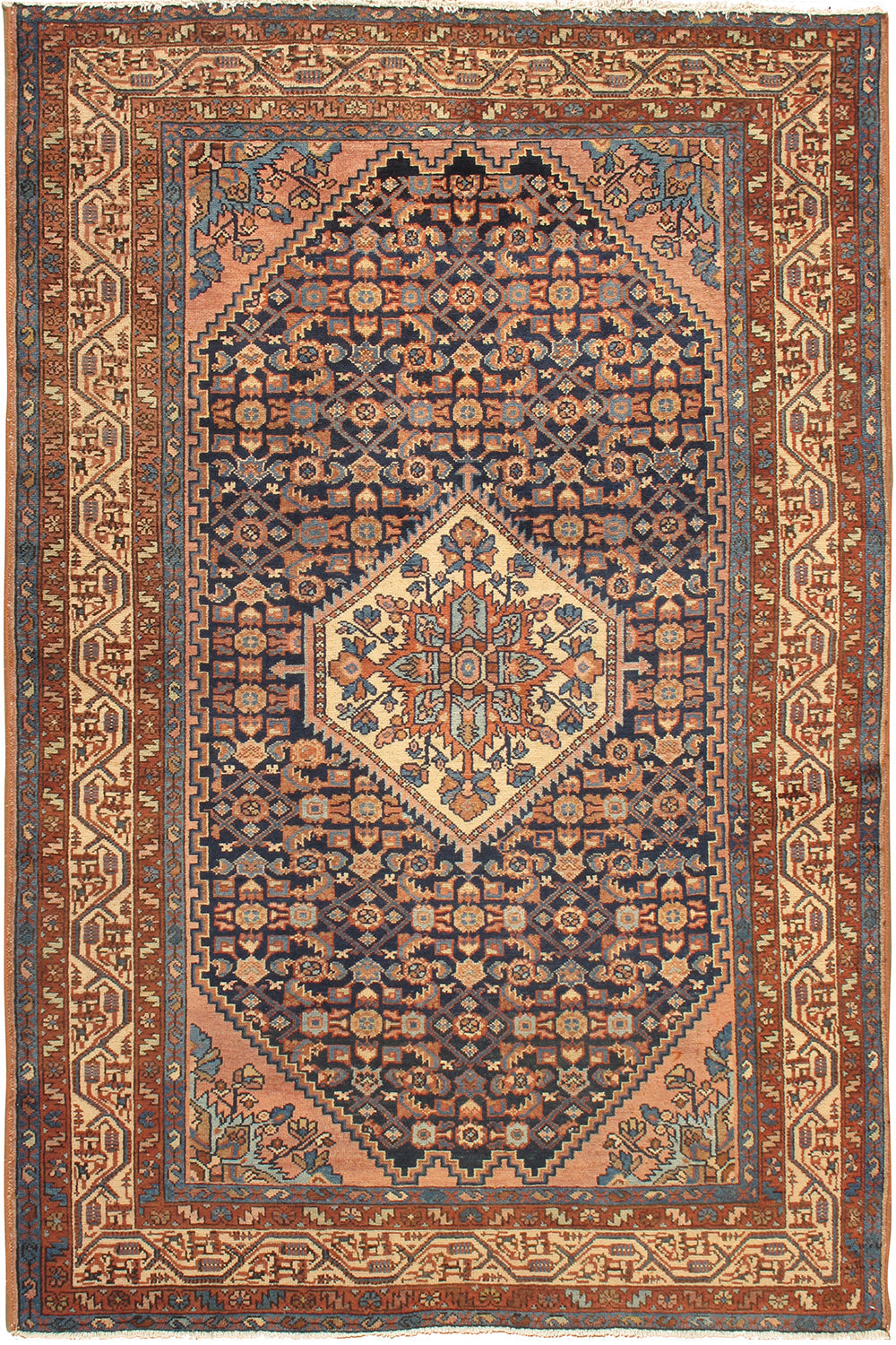 CU-1290 - Vintage Persian Hamadan Rug