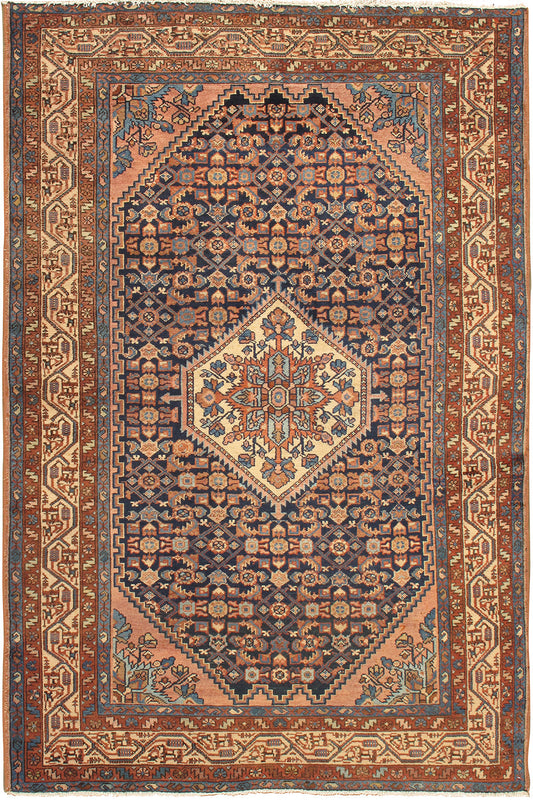 CU-1290 - Vintage Persian Hamadan Rug