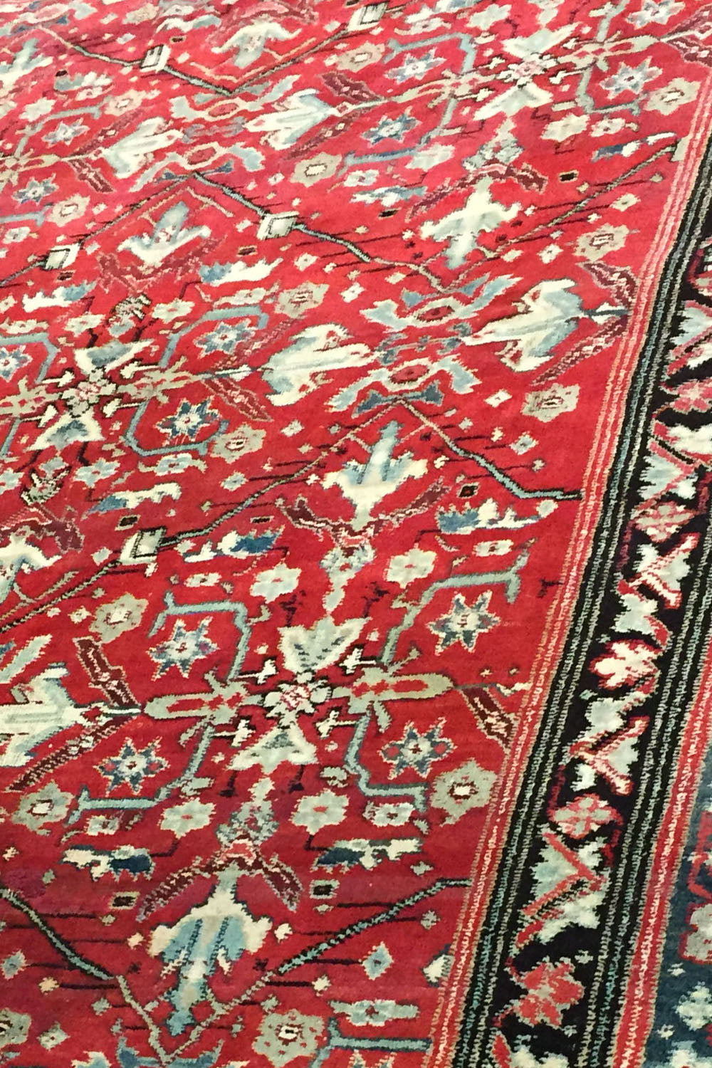 CU-1369 - Antique Indian Agra Rug