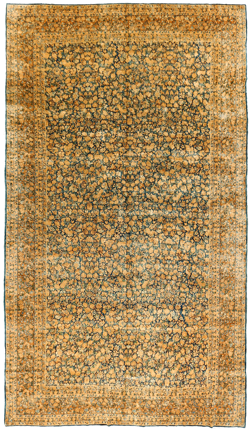 CU-1370 - Vintage Persian Kerman Rug