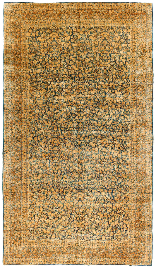 CU-1370 - Vintage Persian Kerman Rug