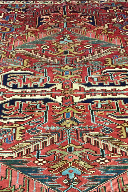 CU-1373 - Antique Persian Heriz Rug