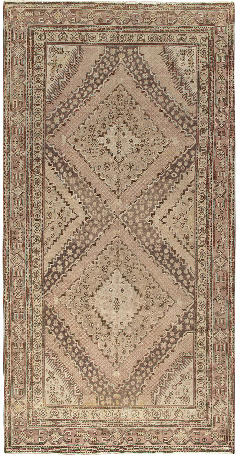 CU-1395 - Vintage Subdued Khotan Rug