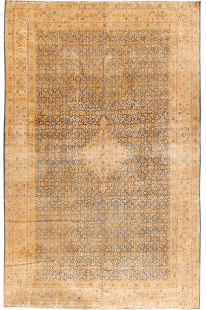 CU-1398 - Antique Subdued Persian Tabriz Rug