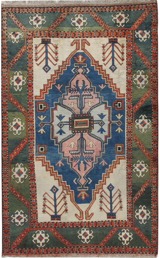 CU-1455 - Vintage Turkish Oushak Rug