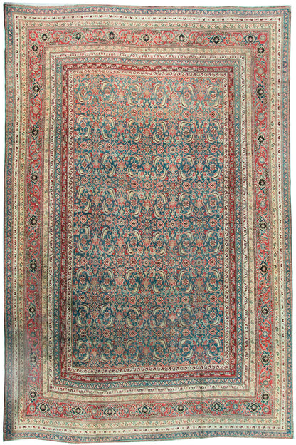 CU-1467 - Antique Indian Agra Rug