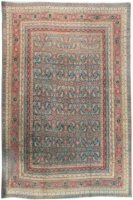 CU-1467 - Antique Indian Agra Rug