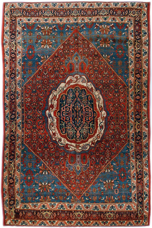 CU-1532-A144 - Antique Persian Bidjar  Rug