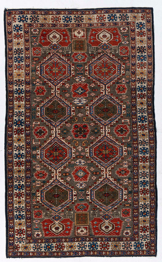 CU-1648 - Vintage Caucasian Design Rug