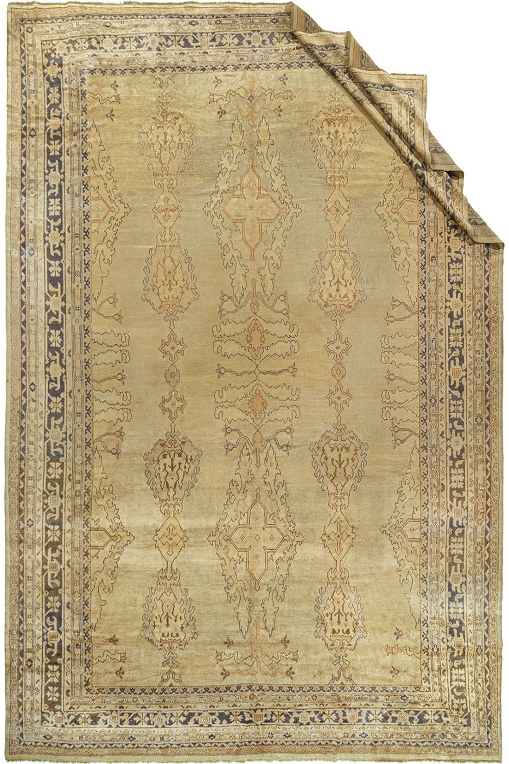 CU-267 - Antique Turkish Oushak Rug