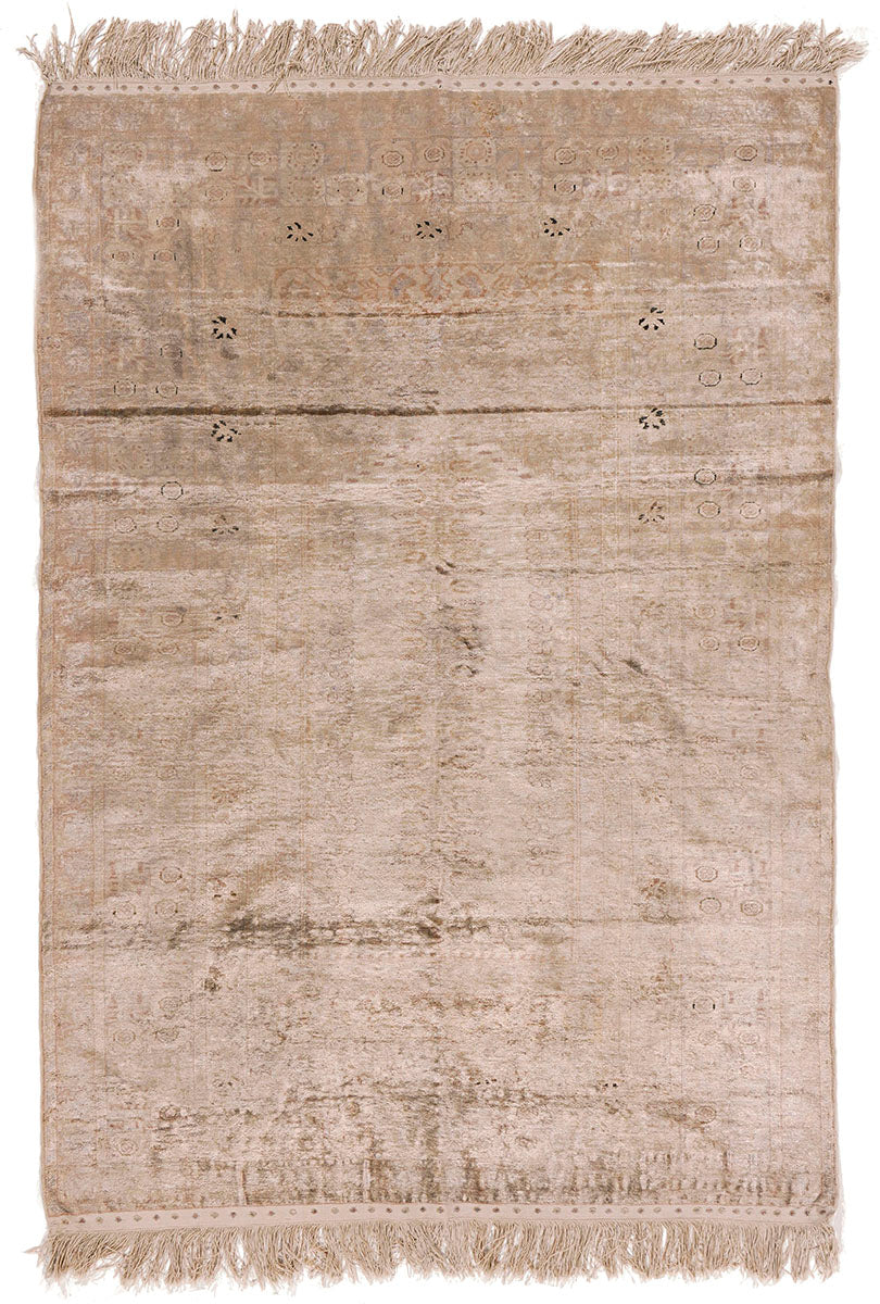 CU-414-KR-262 - Vintage Turkish Silk Kayseri Rug