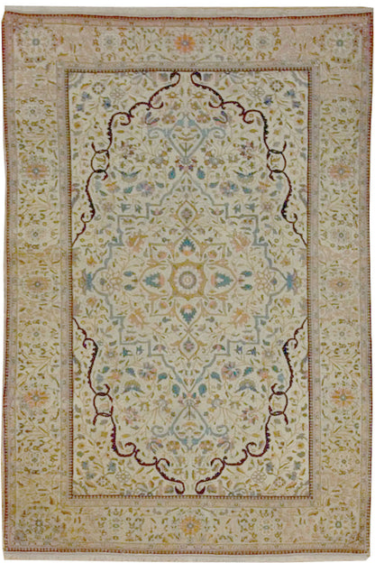 CU-732 - Antique Persian Kashan  Mohtashem  Rug