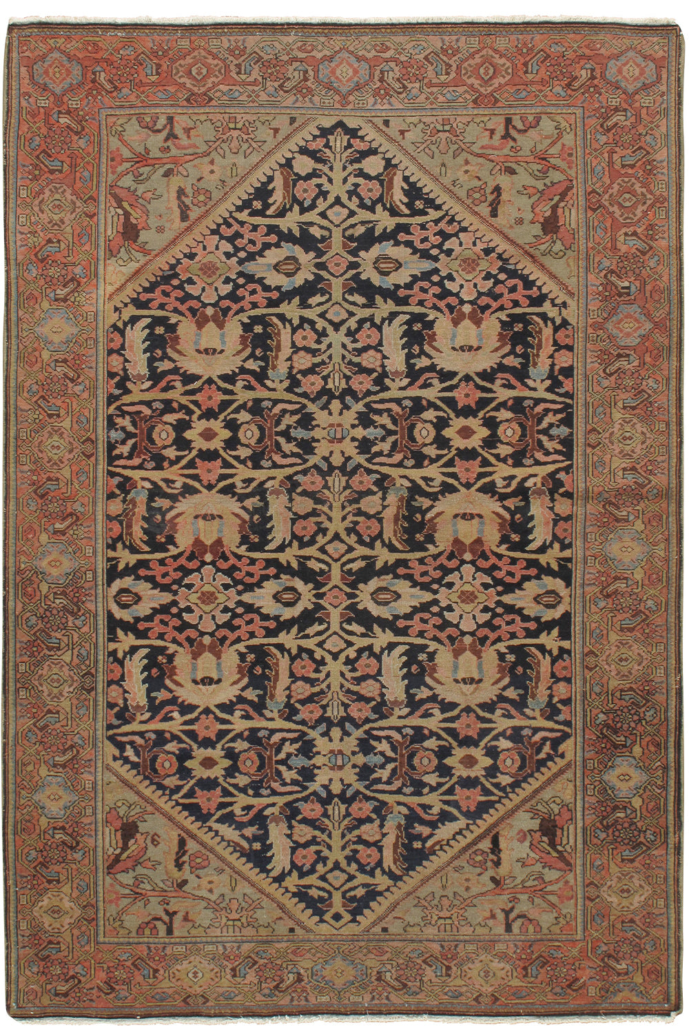CU-889 - Antique Persian Sarouk Rug