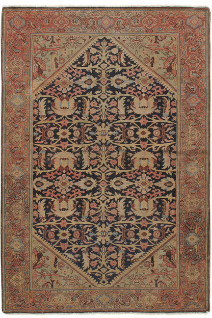 CU-889 - Antique Persian Sarouk Rug