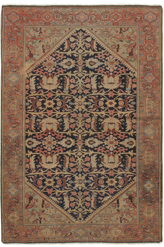 CU-889 - Antique Persian Sarouk Rug